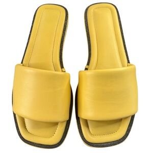 Brunello Cucinelli Yellow Slide Sandals Sz 6.5